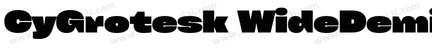 CyGrotesk WideDemi字体转换